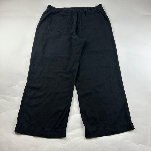 Old Navy Black Linen Blend Wide Leg Lounge Pant XL - Picture 6 of 7